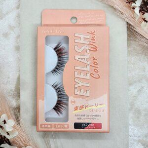 Color Wink Red Mix False Eyelashes [Japanese Edition]